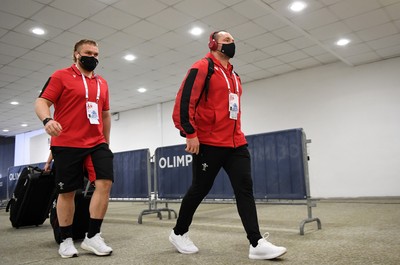 130321 - Italy v Wales - Guinness Six Nations - Tomas Francis and Ken Owens of Wales arrive at the stadium