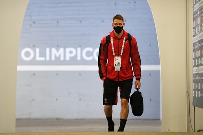 130321 - Italy v Wales - Guinness Six Nations - Liam Williams of Wales arrives at the stadium