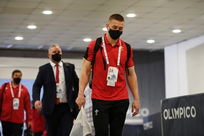 130321 - Italy v Wales - Guinness Six Nations - Jonathan Davies of Wales arrives at the stadium