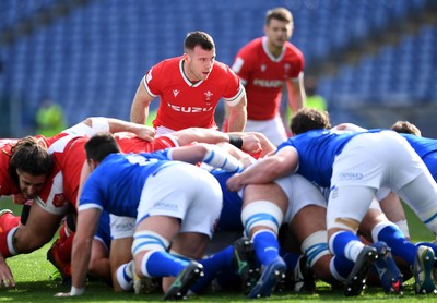 130321 - Italy v Wales - Guinness Six Nations - Gareth Davies of Wales