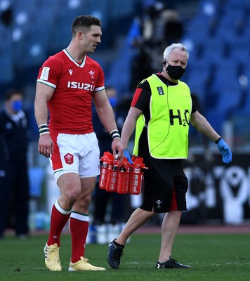 130321 - Italy v Wales - Guinness Six Nations - George North of Wales and Paul Stridgeon