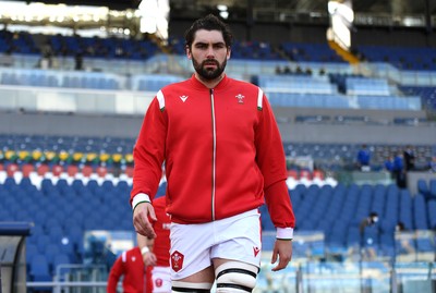 130321 - Italy v Wales - Guinness Six Nations - Cory Hill of Wales runs out