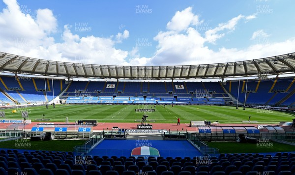 130321 - Italy v Wales - Guinness Six Nations - A general view of Stadio Olimpico, Rome ahead of kick off