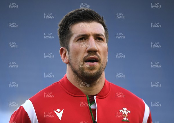 130321 - Italy v Wales - Guinness Six Nations - Justin Tipuric of Wales during the anthems