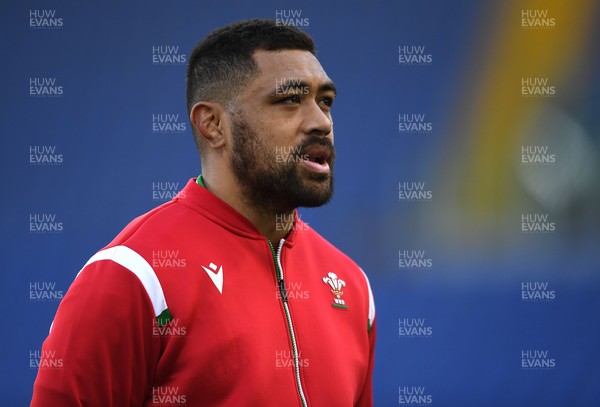 130321 - Italy v Wales - Guinness Six Nations - Taulupe Faletau of Wales during the anthems