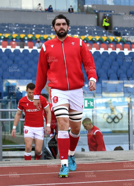 130321 - Italy v Wales - Guinness Six Nations - Cory Hill of Wales runs out