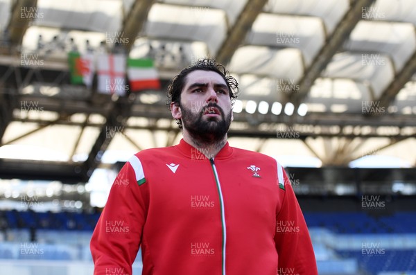 130321 - Italy v Wales - Guinness Six Nations - Cory Hill of Wales walks out onto the pitch