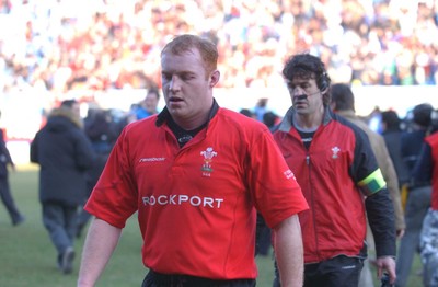 150203 - Italy v Wales - Six Nations Championship - Wales' Martyn Williams leaves the field dejected  