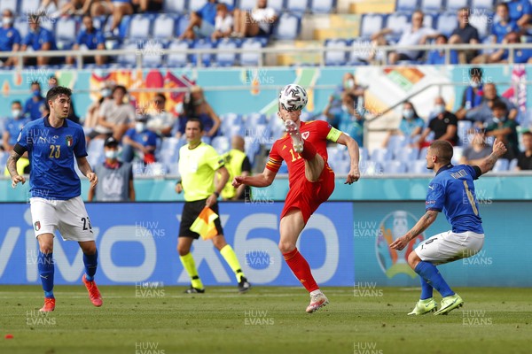 200621 - Italy v Wales - Euro 2020, Group A - Gareth Bale of Wales controls the ball