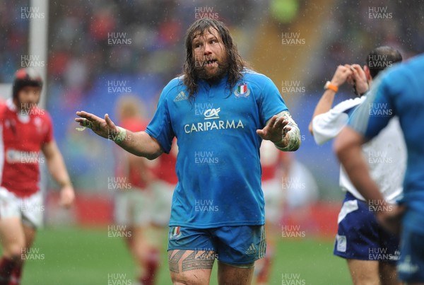 230213 - Italy v Wales - RBS Six Nations -Martin Castrogiovanni of Italy