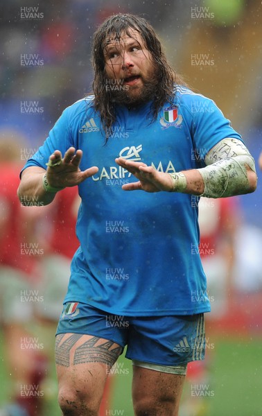 230213 - Italy v Wales - RBS Six Nations -Martin Castrogiovanni of Italy