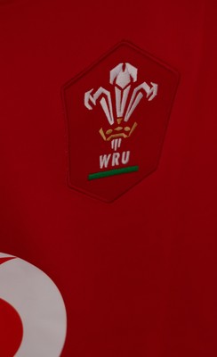 270425 - Italy v Wales, Guinness Women’s Six Nations 2025 - Wales match jerseys hang in the changing room ahead of the match