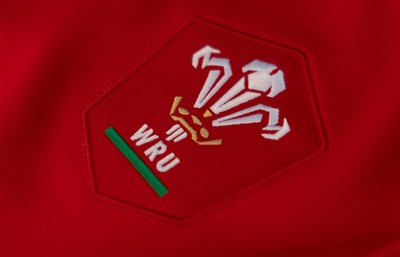 270425 - Italy v Wales, Guinness Women’s Six Nations 2025 - Wales match jerseys hang in the changing room ahead of the match