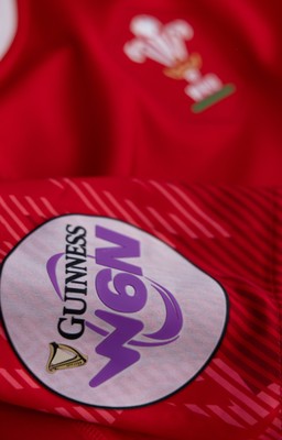 270425 - Italy v Wales, Guinness Women’s Six Nations 2025 - Wales match jerseys hang in the changing room ahead of the match