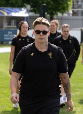 270425 - Italy v Wales, Guinness Women’s Six Nations 2025 - Donna Rose of Wales arrives at the stadium ahead of the match