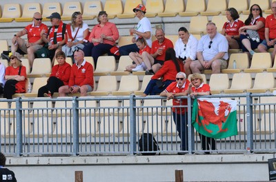 270425 - Italy v Wales, Guinness Women’s Six Nations 2025 - Wales supporters during warm up