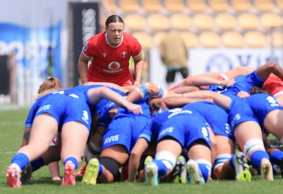 270425 - Italy v Wales, Guinness Women’s Six Nations 2025 - Lleucu George of Wales
