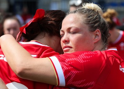 270425 - Italy v Wales, Guinness Women’s Six Nations 2025 - Kelsey Jones of Wales with tears in her eyes at the end of the match