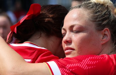 270425 - Italy v Wales, Guinness Women’s Six Nations 2025 - Kelsey Jones of Wales with tears in her eyes at the end of the match