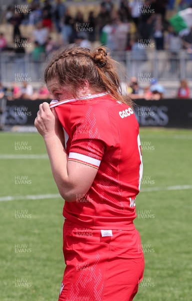 270425 - Italy v Wales, Guinness Women’s Six Nations 2025 - Kate Williams of Wales at the end of the match