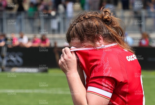 270425 - Italy v Wales, Guinness Women’s Six Nations 2025 - Kate Williams of Wales at the end of the match