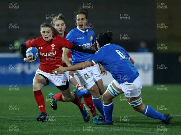 090219 - Italy v Wales - Guinness Women's Six Nations -  Lauren Smyth of Wales