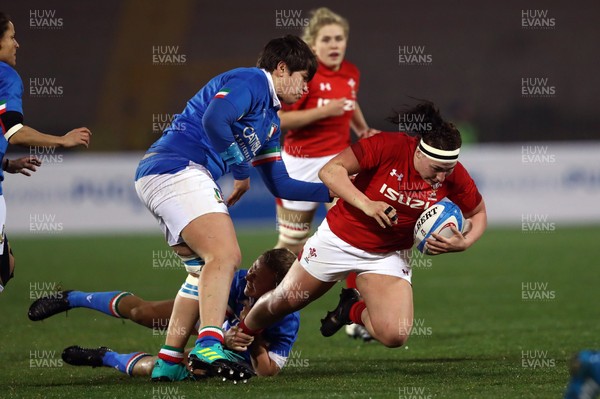 090219 - Italy v Wales - Guinness Women's Six Nations -  Amy Evans