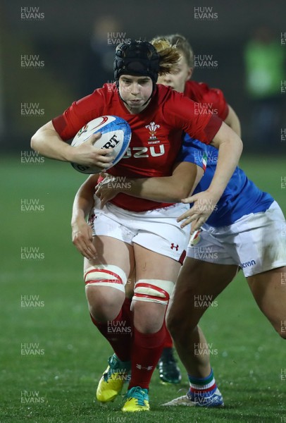 090219 - Italy v Wales - Guinness Women's Six Nations -  Bethan Lewis of Wales