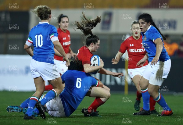 090219 - Italy v Wales - Guinness Women's Six Nations -  Robyn Wilkins of Wales