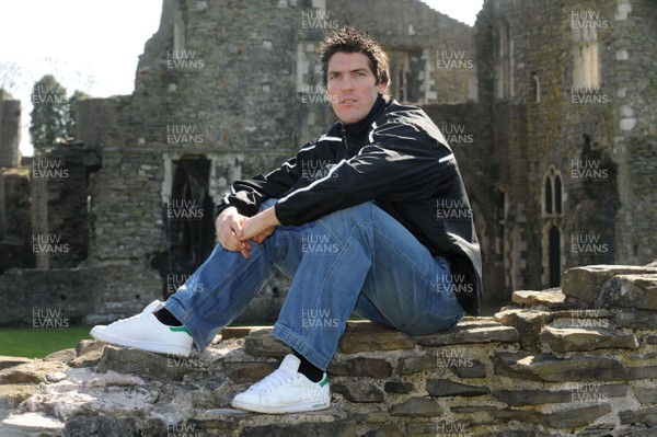 03.04.08 - Wales and Ospreys Rugby player James Hook at Neath Abby, Sounth Wales 