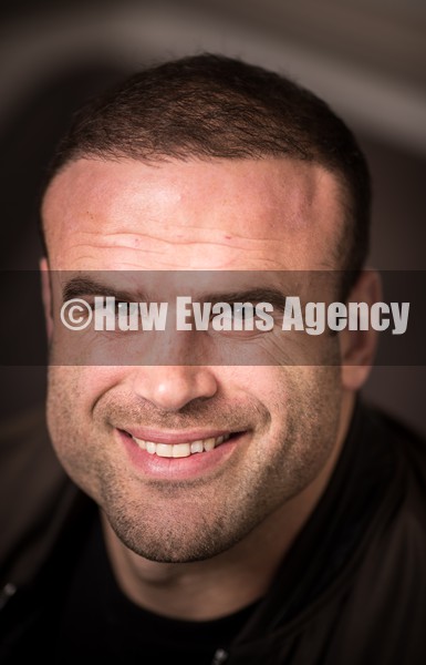 280122 -   Rugby star Jamie Roberts near his home in Pontcanna, Cardiff, who is about to start a new life with his family in Australia