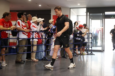 050725 - Japan v Wales - Summer Tour First Test - Kieran Hardy of Wales arrives at the stadium