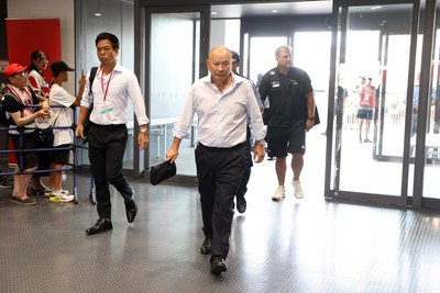 050725 - Japan v Wales - Summer Tour First Test - Japan Head Coach Eddie Jones arrives at the ground