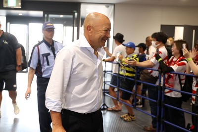 050725 - Japan v Wales - Summer Tour First Test - Japan Head Coach Eddie Jones arrives at the ground