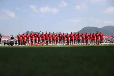 050725 - Japan v Wales - Summer Tour First Test - Wales anthem
