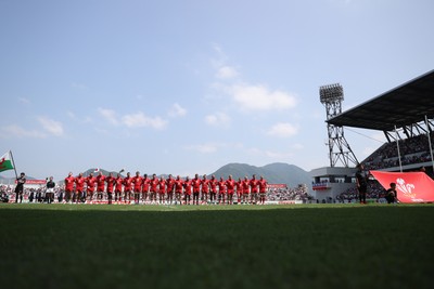 050725 - Japan v Wales - Summer Tour First Test - Wales anthem