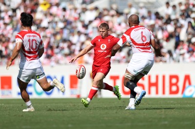 050725 - Japan v Wales - Summer Tour First Test - Sam Costelow of Wales 