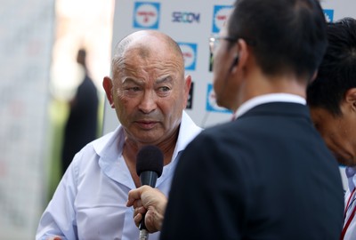 050725 - Japan v Wales - Summer Tour First Test - Japan Head Coach Eddie Jones at full time