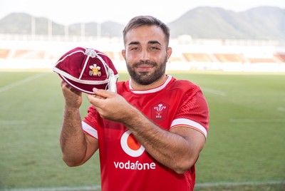 050725 - Japan v Wales - Summer Tour First Test - Liam Belcher of Wales receives his first cap