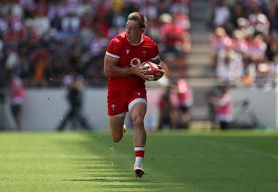 050725 - Japan v Wales - Summer Tour First Test - Josh Adams of Wales 