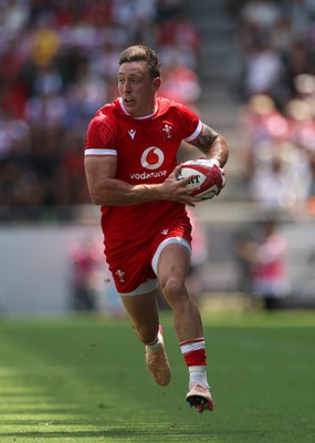 050725 - Japan v Wales - Summer Tour First Test - Josh Adams of Wales 