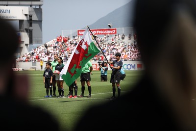 050725 - Japan v Wales - Summer Tour First Test - Wales sing the anthem