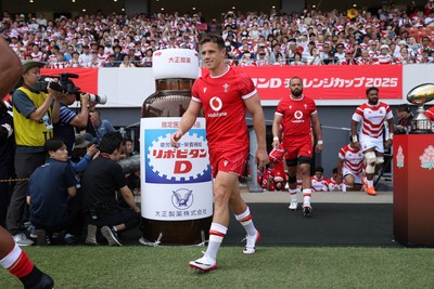 050725 - Japan v Wales - Summer Tour First Test - Kieran Hardy of Wales 
