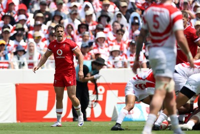 050725 - Japan v Wales - Summer Tour First Test - Kieran Hardy of Wales 