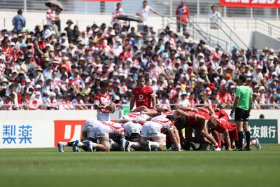 050725 - Japan v Wales - Summer Tour First Test - Scrum