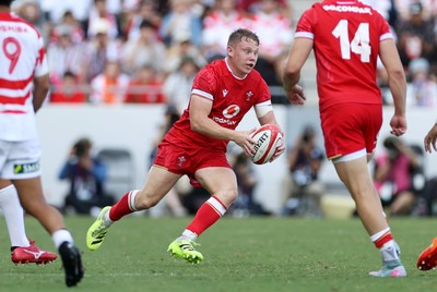 050725 - Japan v Wales - Summer Tour First Test - Sam Costelow of Wales 