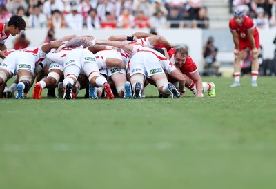 050725 - Japan v Wales - Summer Tour First Test - Tommy Reffell of Wales 