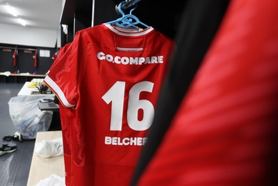 050725 - Japan v Wales - Summer Tour First Test - Liam Belcher of Wales jersey