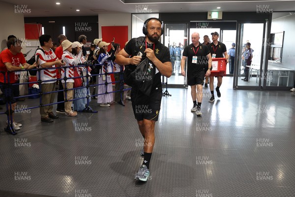 050725 - Japan v Wales - Summer Tour First Test - Josh Macleod of Wales arrives at the stadium
