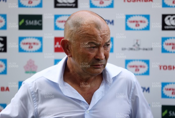050725 - Japan v Wales - Summer Tour First Test - Japan Head Coach Eddie Jones at full time